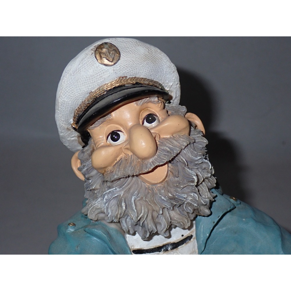 Vintage Nautical Sea Captain Fisherman Sailor Wine Bottle Holder Figurine - Picture 5 of 6